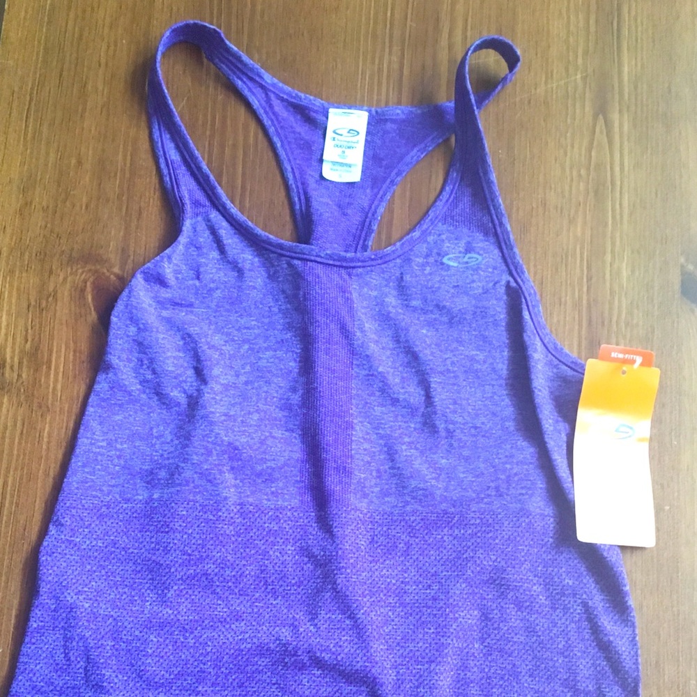 Champion Duodry C9 Racerback Tank Sz S Purple Top